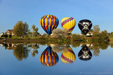 Three Hot Air Balloons by La-Vita-a-Bella