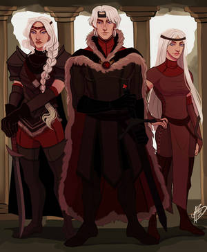 Aegon, Visenya and Rhaenys