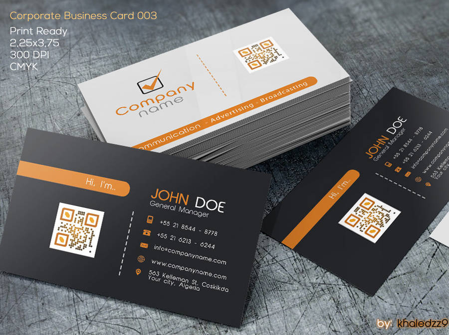 Corporate Business Card 003 by khaledzz9