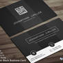 Clean Black Business Card