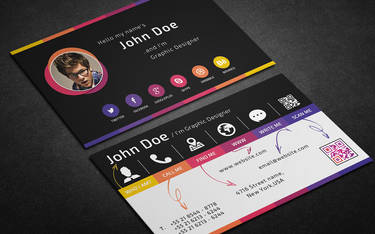 Creative Rainbow Business Card