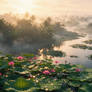 The Hidden Lotus Sanctuary 🌺 Misty Tropical River Ambience for Deep Sleep & Focus