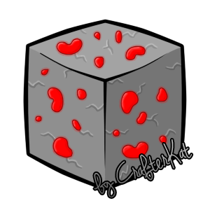 Minecraft Block Redstone Ore By Crafterkat On Deviantart