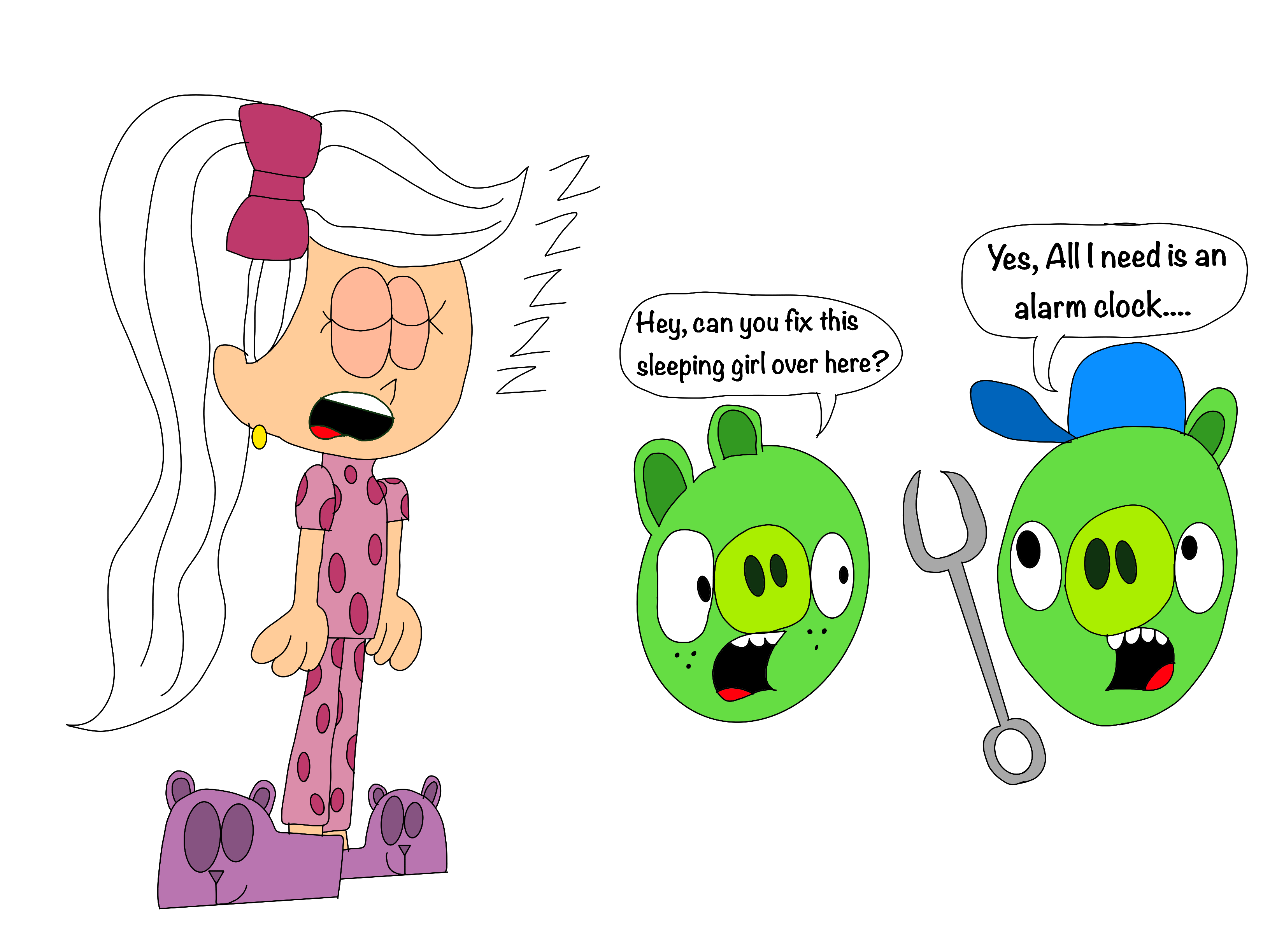 Day 1 of turning Piggy into Peppa Pig characters! by ItzQasim95 on  DeviantArt