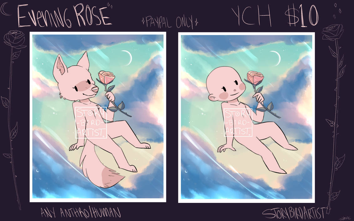 Evening Rose YCH - OPEN