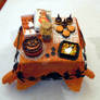 Halloween orange table