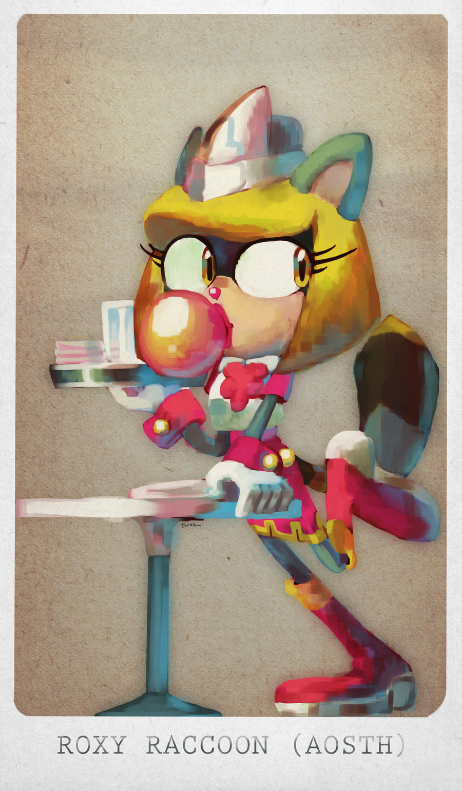 (COMMISSION) Roxy Raccoon by TheKKM on DeviantArt