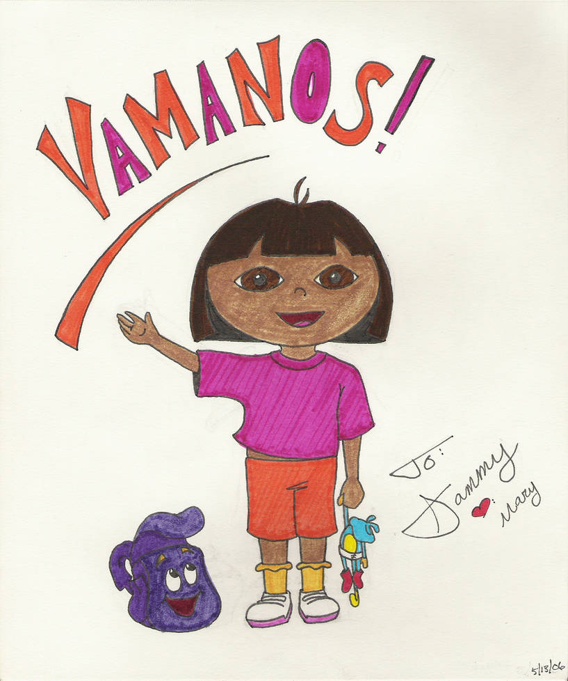 Dora the Explorer colored by TigreBlanca on DeviantArt