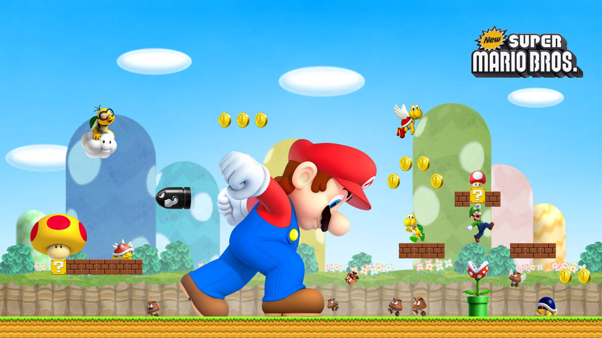 New Super Mario Bros. HD Wallpaper by Turret3471 on DeviantArt