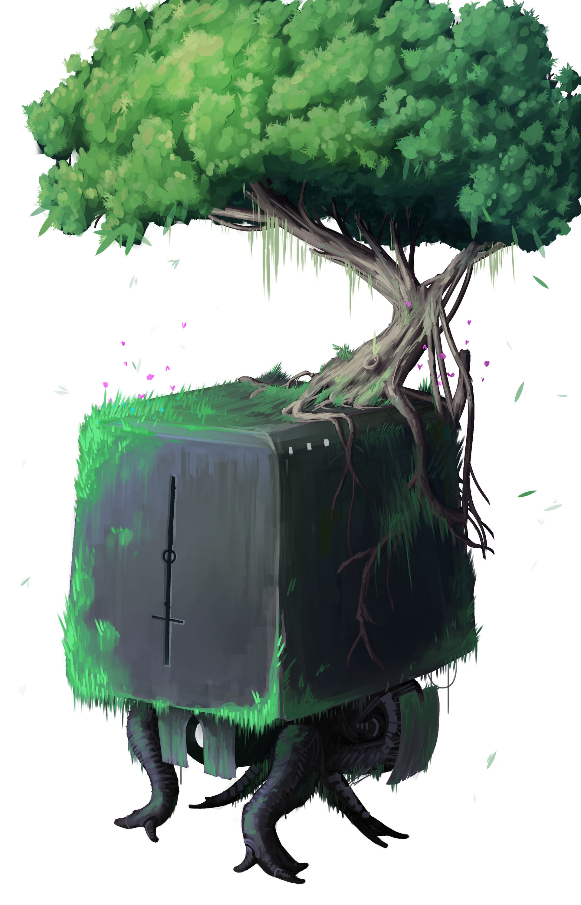 Tree Golem Forest Golem with tree by chouderr on DeviantArt