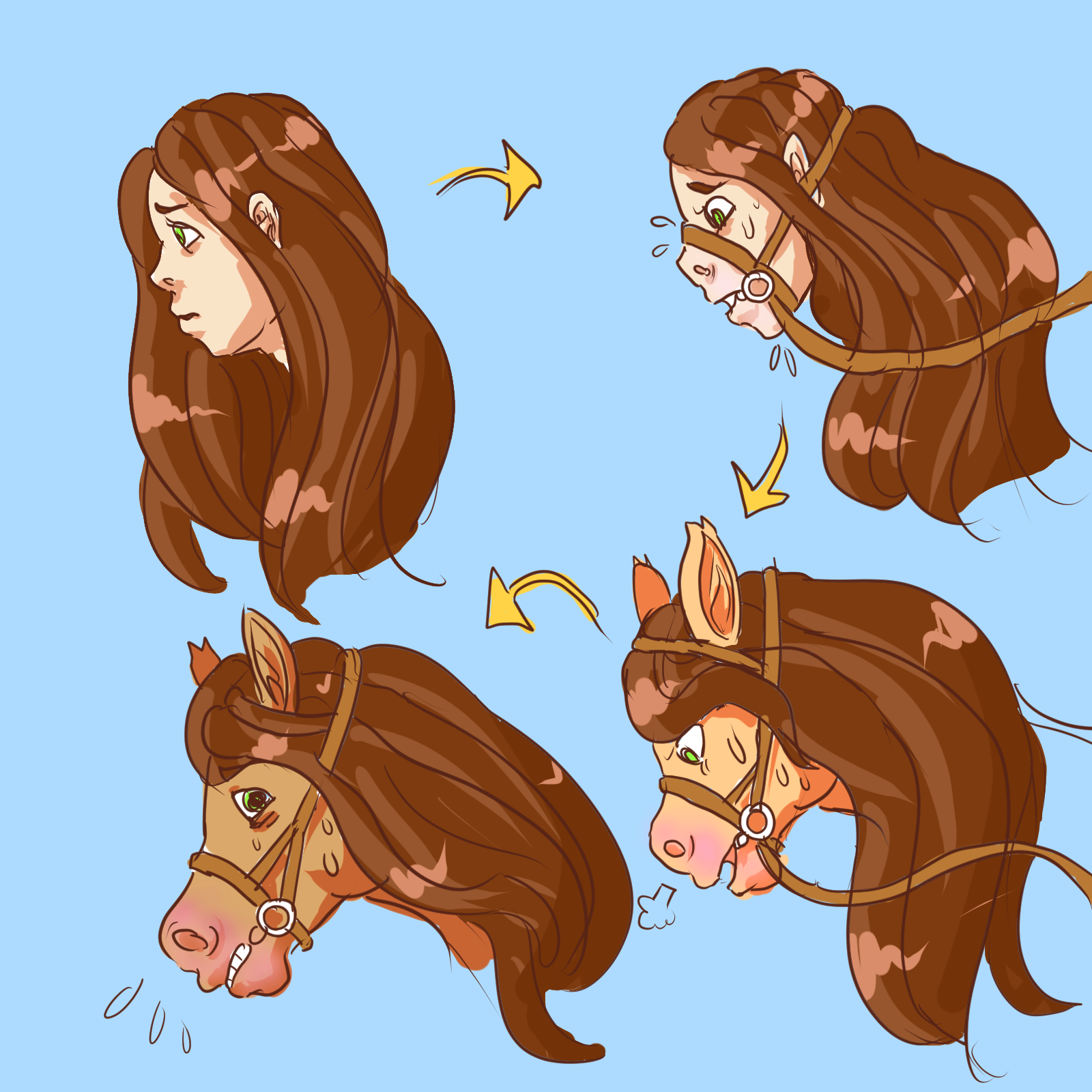 Horse TF Bridled By Rauchus On DeviantArt horse-tf-bridled-by-rauchus-on-deviantart