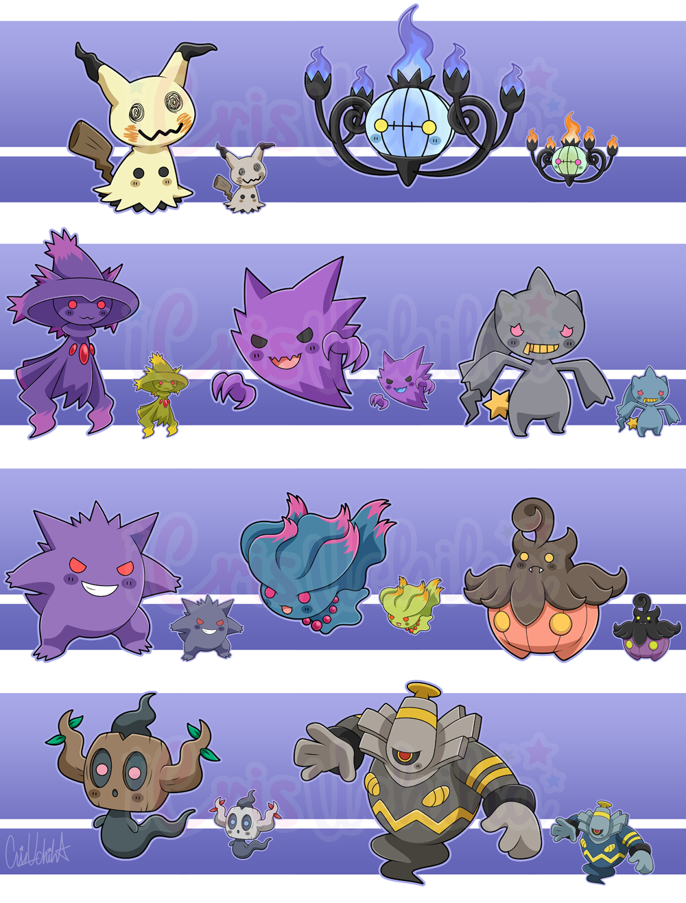 Fantasmas  Pokemon, Ghost pokemon, Ghost type pokemon