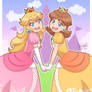 Peach n Daisy  [+ Speed Paint]