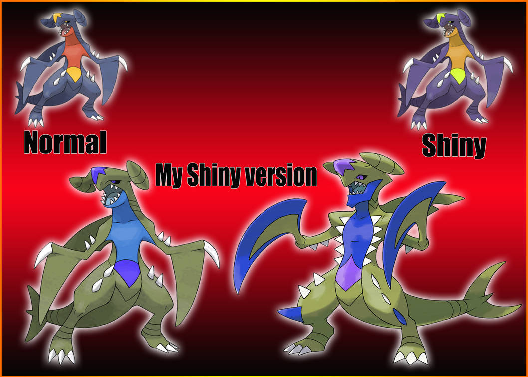 Normal Garchomp Garchomp Alternate Shiny form by KrysFunPKM on DeviantArt