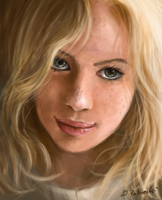 speed art Blond girl