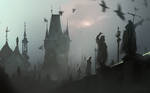 Bridge in the fog by daRoz