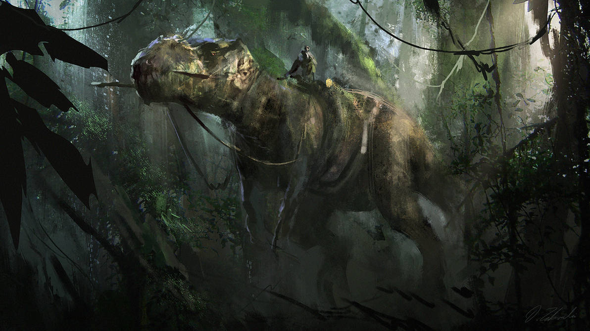 Dino Rider by daRoz