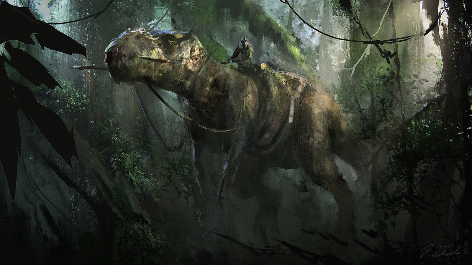 Dino Rider by daRoz