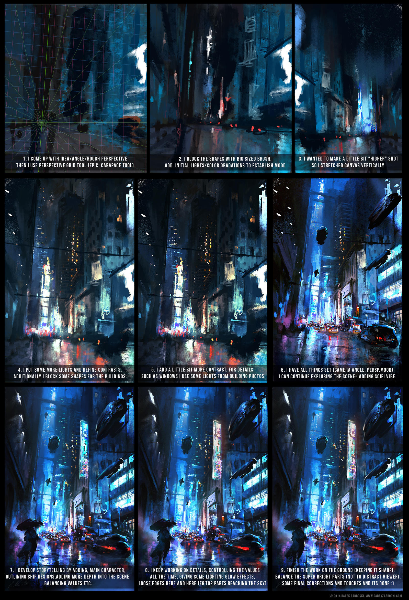 Walking on the street-process by daRoz