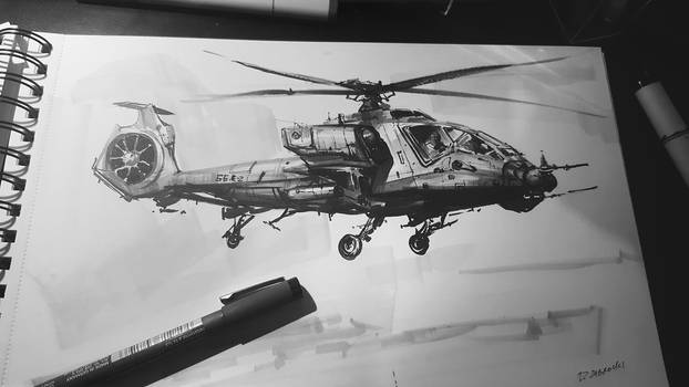 Inktober #3 2016 Helicopter Hybrid