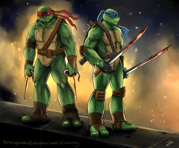 Leo X Raph Rise It's either them or us (Raph and Leo) by BakaMeganekko on DeviantArt