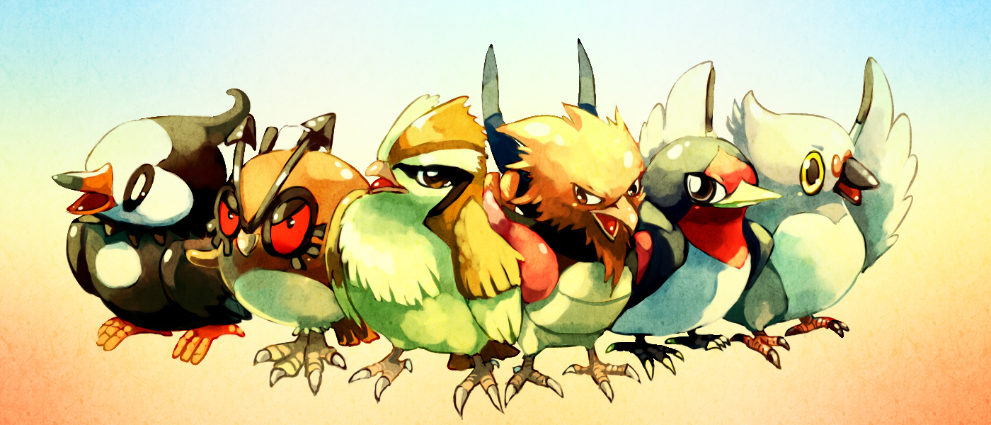 Pokemon : Common birds by Sa-Dui on DeviantArt