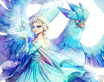 Frozen x Pokemon : Elsa and Articuno