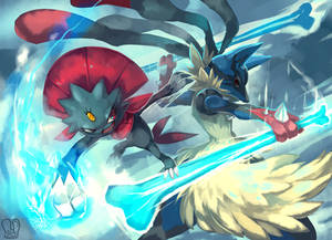 Pokemon : MegaLucario vs Weavile