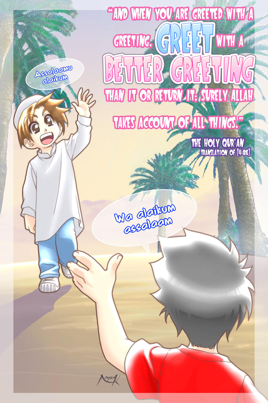 Greet one another