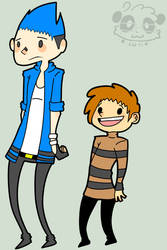 Mordecai and Rigby .:Human:.