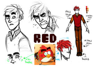 Angry Birds (Toons) : Red Humanization