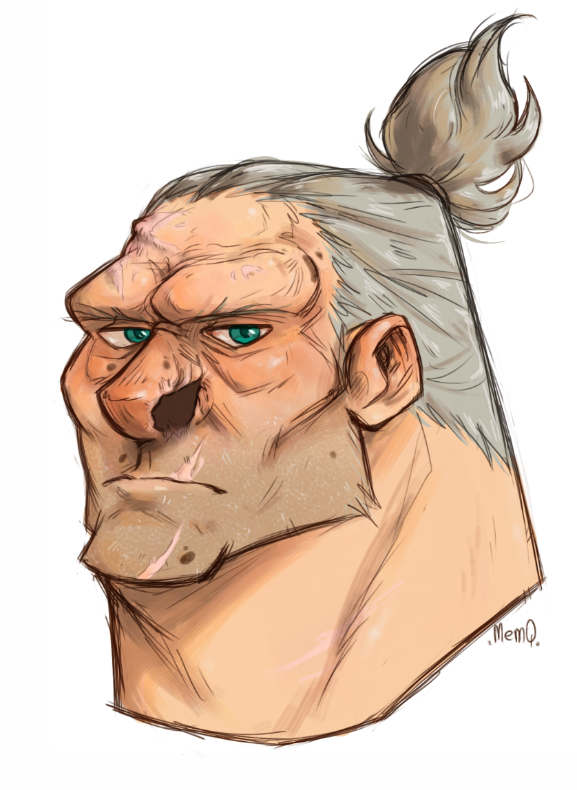 Overwatch Roadhog without Mask by MemQ4 on DeviantArt