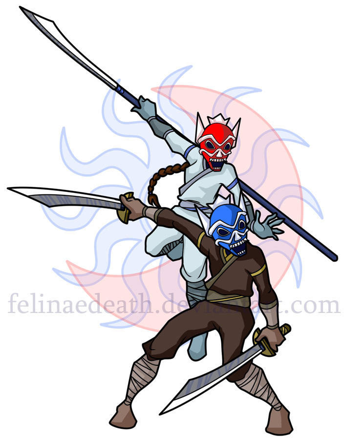 Blue Spirit, Red Spirit by Zuko-Katara on DeviantArt