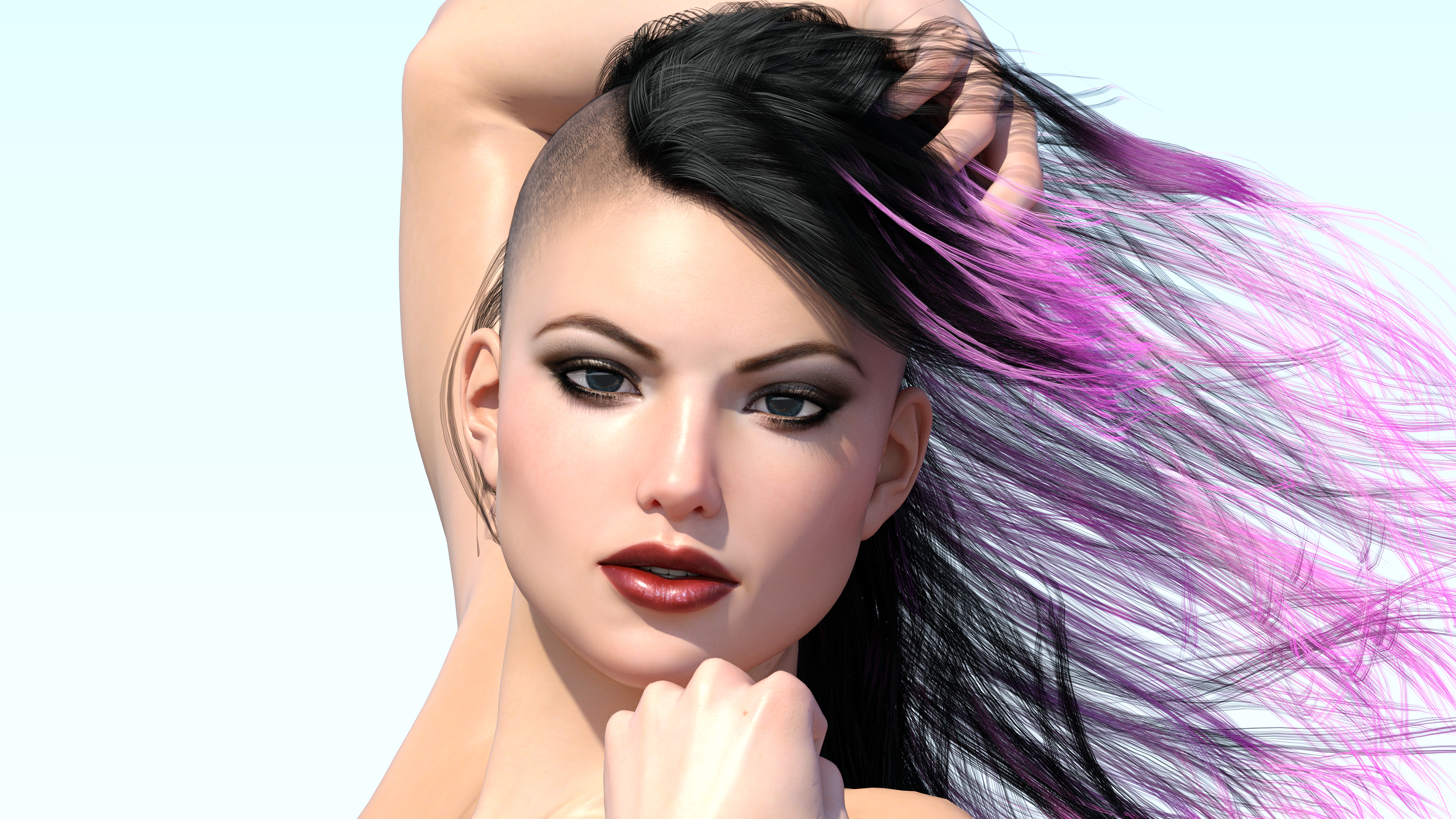 iRay Testing - Punk Girl Closeup