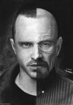 Jesse Pinkman and Heisenberg