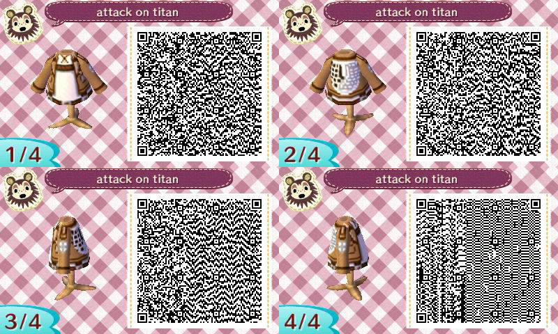 Attack On Titan animal crossing QR code