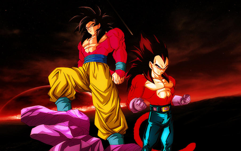 SSJ4 Goku and Vegeta Wallpaper by LordAries06 on DeviantArt