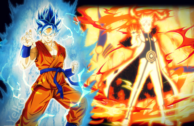 ANIME WALLPAPER 4K - GOKU VS. NARUTO