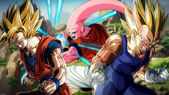 Goku and Vegeta VS Buuhan (Buu Saga) by LordAries06 on DeviantArt