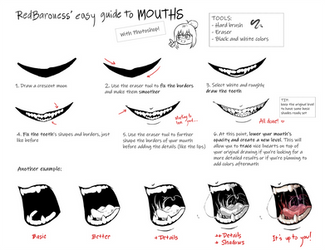 How to draw MOUTHS