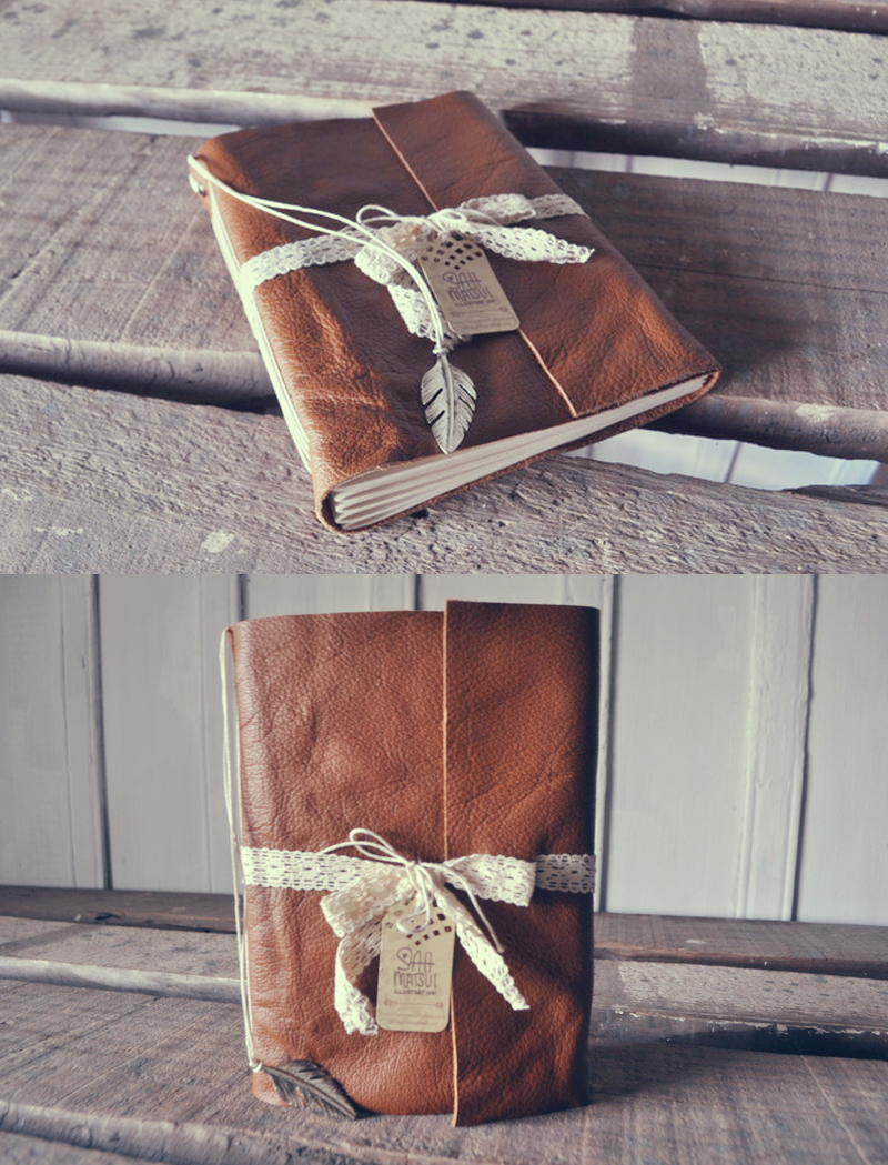 Brown Delicate Leather Book