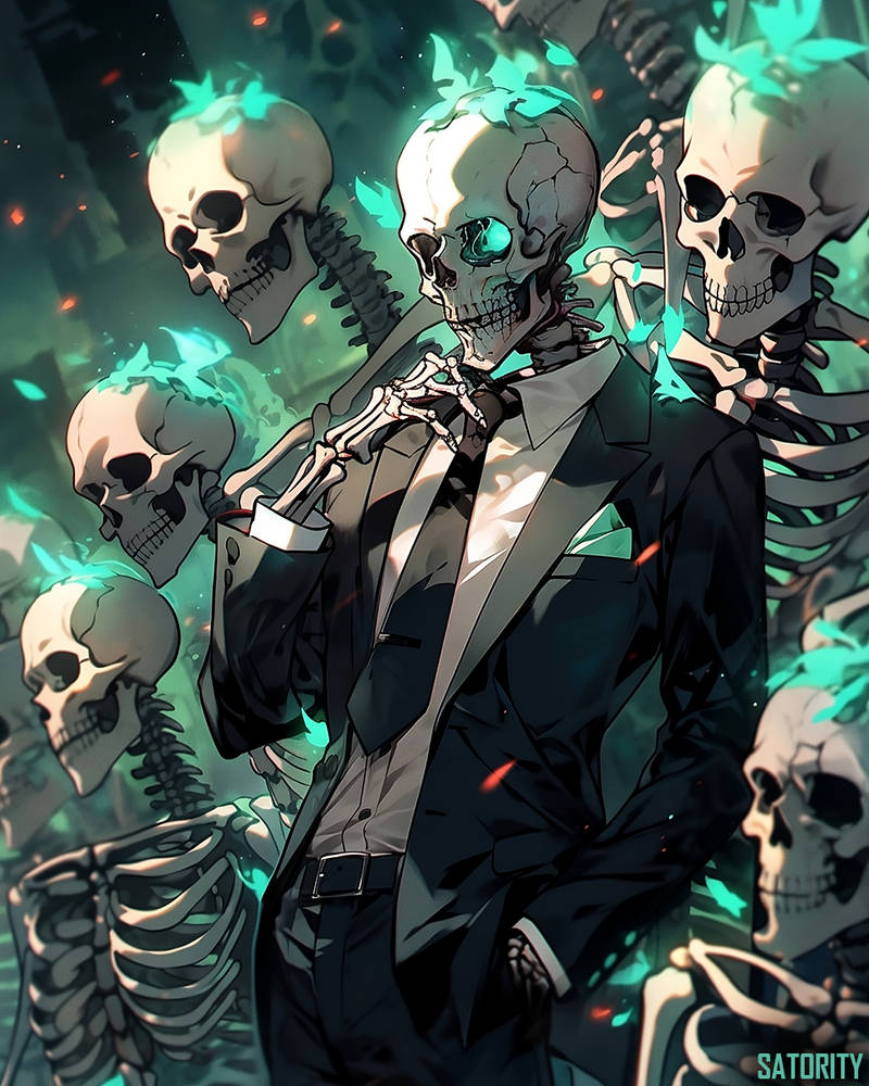 Illustration with Skeletons by Satority on DeviantArt