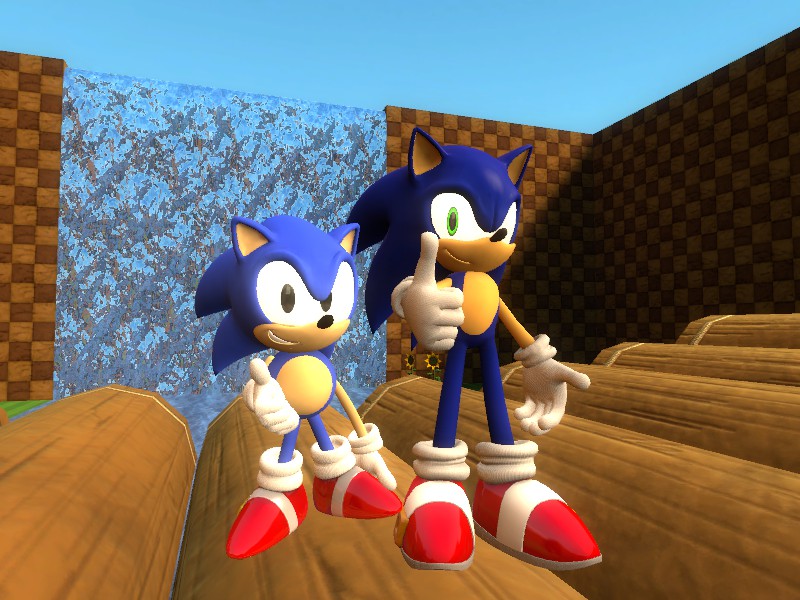 Sonic and Tails in Green Hill Zone by SOLIDCAL on DeviantArt