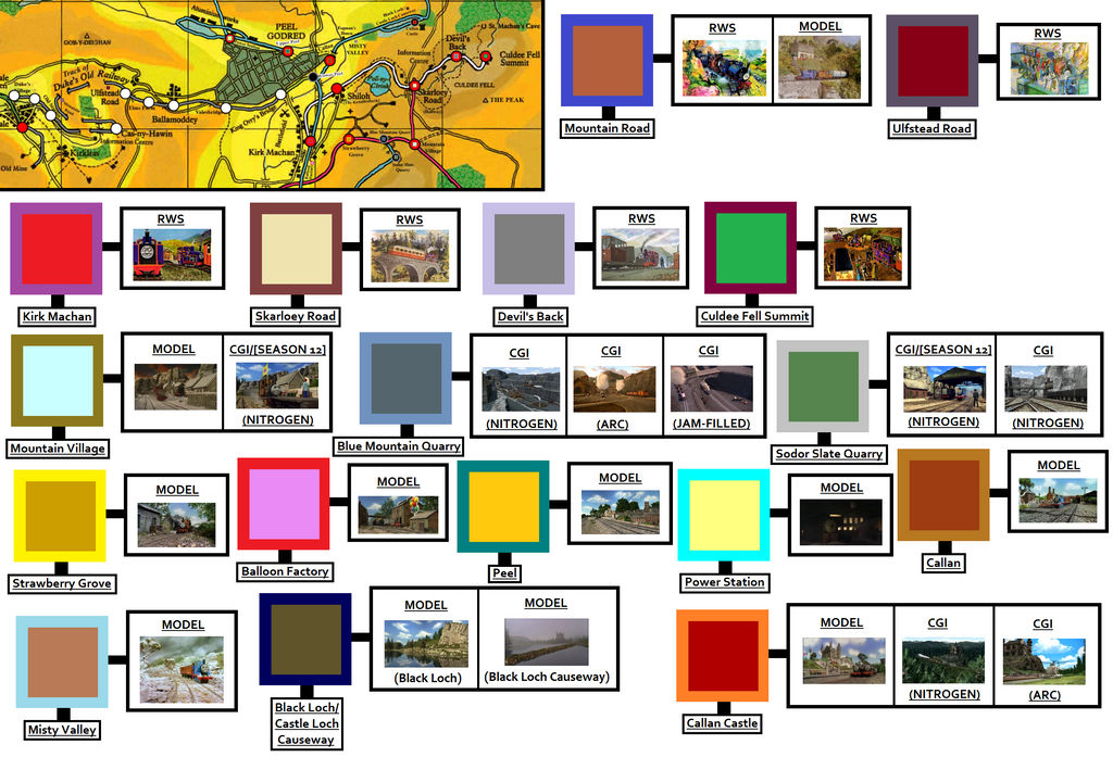 Sodor Track Map Sodor Picture Map-Mid-Sodor Railway+Peel Godred by twinkletoes-97 on ...
