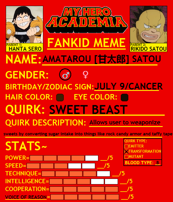 My Hero Academia Fankid Meme Sero X Satou By Twinkletoes 97 On Deviantart My Hero Academia Fankid Meme Sero X Satou By Twinkletoes 97 On Deviantart