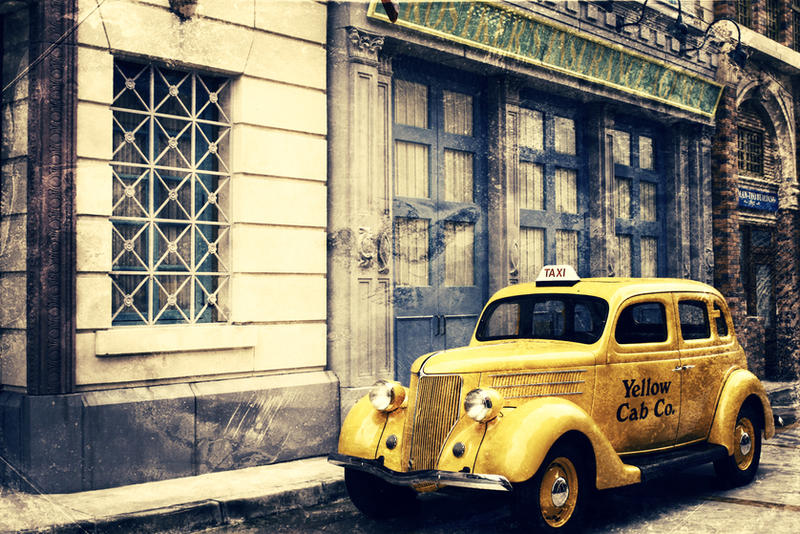 Старый таксопарк. Йеллоу КЭБ. Еллоу КЭБ такси. КЭБ ретро такси Лондон. Ford 1950 Yellow Cab Taxi.