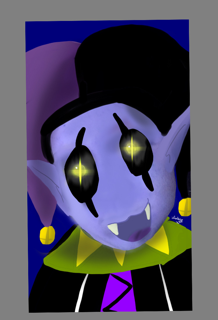 Jevil fan art by me by thecomiczmaster on DeviantArt