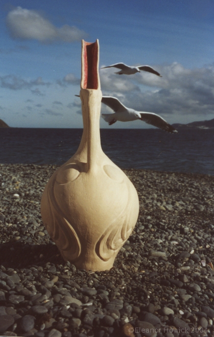 Bird Pot with Seagulls