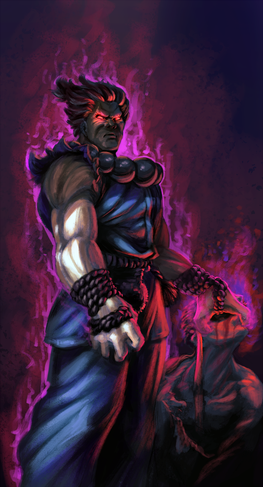 Akuma (Street Fighter - alternate costume) by Decerf on DeviantArt