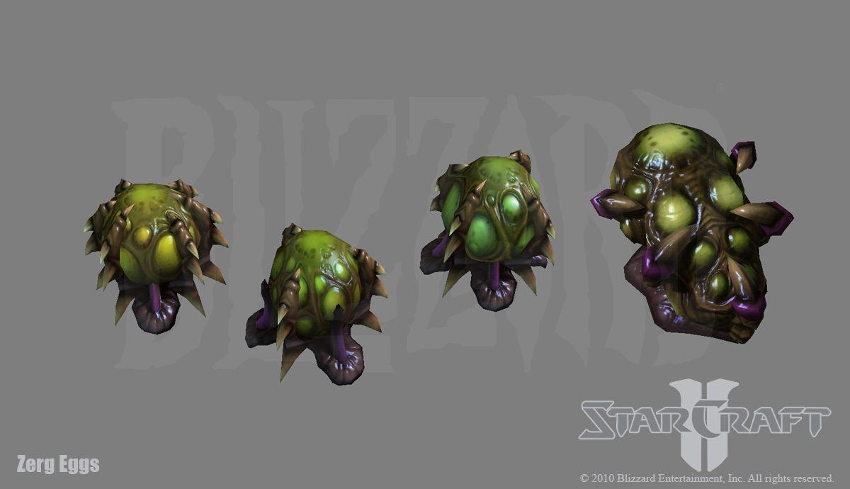 Starcraft 2: Zerg Egg s by PhillGonzo
